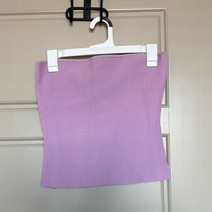 Babaton Pink Ribbed Tube Top